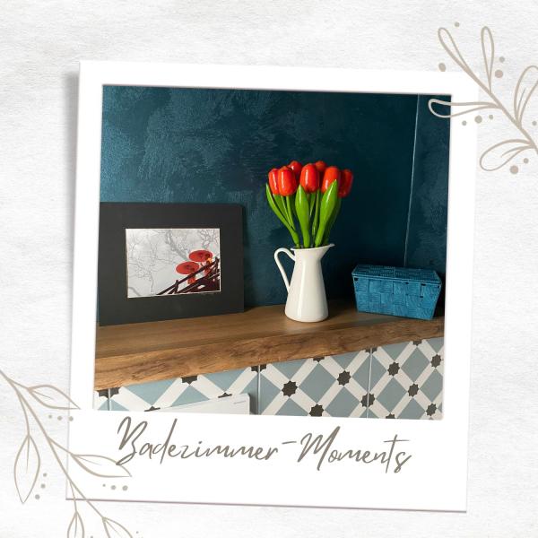 Tulip bouquet made of wood - 9 hand-painted wooden tulips, 34 cm tall, orange/red, wooden flower decoration, made in Holland